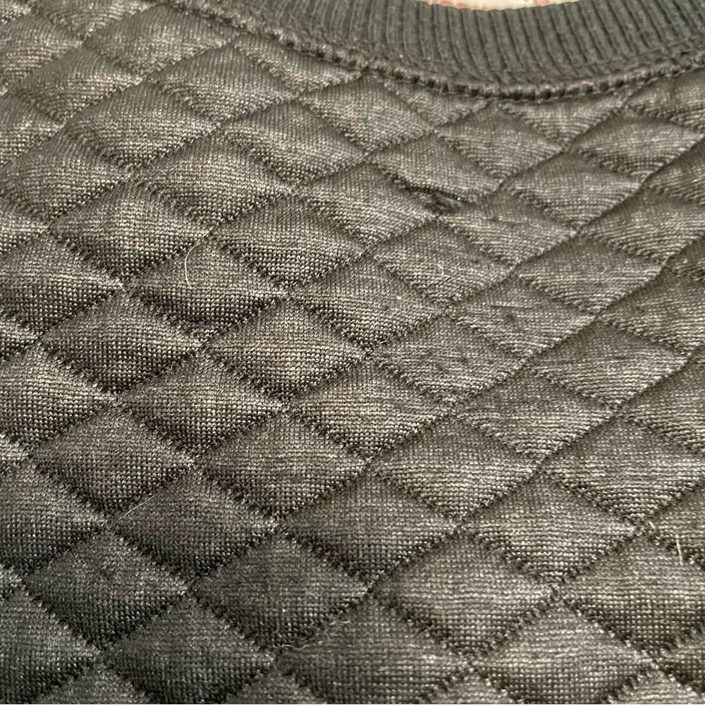 💗 MOSSIMO SUPPLY Co. Charcoal Quilted Crewneck Sweatshirt - Picture 6 of 10